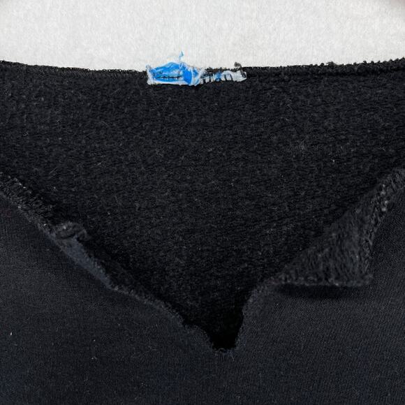 CAROLINA Sweatshirt ADULT L CHAMPION UNIVERSITY COLLEGE NC Fleece Cutout Black - Picture 12 of 15